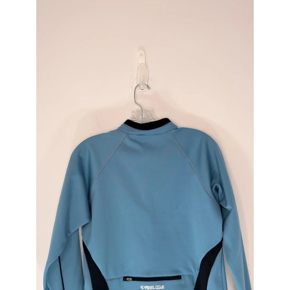 Pearl Izumi Full Zip Jacket Women's Blue Cycling Gorpcore Long Sleeve Medium - Picture 9 of 16